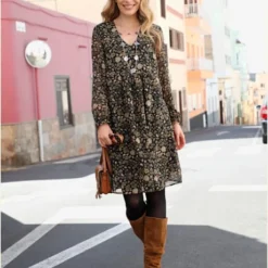 Robe Vaporeuse Motif Imprimé