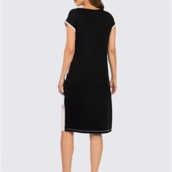 Robe Patchwork Orné De Paillettes Brillantes -Feminisca Soldes Magasin 010.00F0156447 B05.001