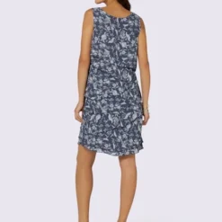 Robe à Motif Floral Et Effet Superposé Affinant -Feminisca Soldes Magasin 013.00F0156443 B02.001