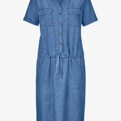 Robe Coton Légère Avec Encolure Ronde Avec Petit V -Feminisca Soldes Magasin 015.00BB457437 A55.001