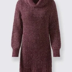 Robe En Tricot Maille Chenille Douce -Feminisca Soldes Magasin 021.00F0156446 B01.001