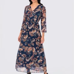 Robe Longue Qualité Tissée -Feminisca Soldes Magasin 022.00F0156444 B03.002