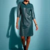 Robe En Synthétique Imitation Cuir Souple