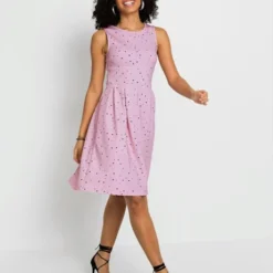 Robe Imprimée Superbe Motif à Pois