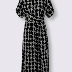 Robe Patte De Boutonnage Sur Toute La Longueur -Feminisca Soldes Magasin 033.00F0130047 B07.001