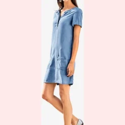 Robe En Jean Look Décontracté Tendance 11 Robe En Jean Look Décontracté Tendance -Feminisca Soldes Magasin 033.99EXT64042 A09.075