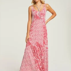 Robe Imprimée Coupe Extra-longue Tendance