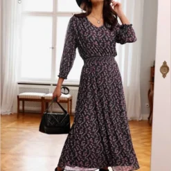 Robe En Jersey Tissu Structuré De Qualité