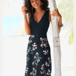 Robe De Plage Haut Effet Cache-cœur