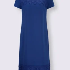 Robe évasée Mélange De Matières Facile D'entretien -Feminisca Soldes Magasin 054.00PRO30045 B07.001