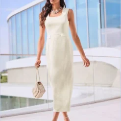 Robe Coupe Extra-longue Tendance