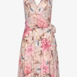 S.Oliver Robe Imprimée Encolure En V Dégagée Devant Et Au Dos -Feminisca Soldes Magasin 08218027 828c 5cfa 8e87 7e235ff77f09