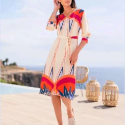 Robe Imprimée Motif Estival