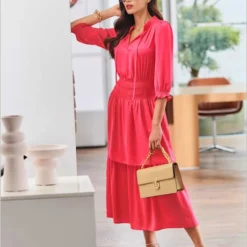 Robe Qualité Polyester Douce Et Fluide