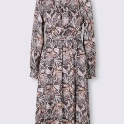 Robe Imprimée Lien à Nouer à L'encolure -Feminisca Soldes Magasin 104.00ZUK66546 B07.001