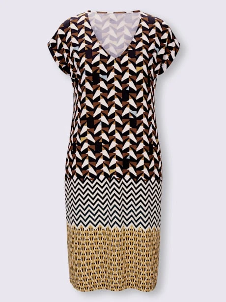 Robe En Jersey Superbe Motif Graphique 4 Robe En Jersey Superbe Motif Graphique – Image 4