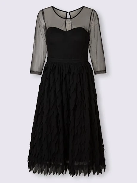 Robe De Cocktail Empiècement Mesh 4 Robe De Cocktail Empiècement Mesh – Image 4