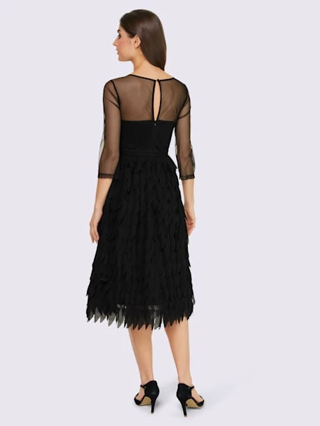 Robe De Cocktail Empiècement Mesh 3 Robe De Cocktail Empiècement Mesh – Image 3