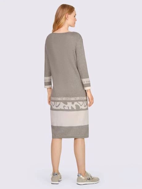 Robe En Tricot Manches 3/4 Mode 3 Robe En Tricot Manches 3/4 Mode – Image 3