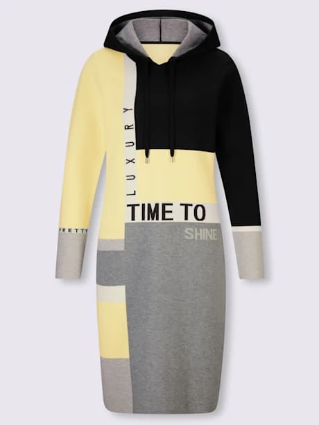 Robe En Tricot Motif Patchwork Moderne 4 Robe En Tricot Motif Patchwork Moderne – Image 4