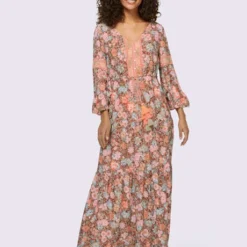 Robe Imprimée Agréable à Porter -Feminisca Soldes Magasin 123.00ZUK66645 B15.001