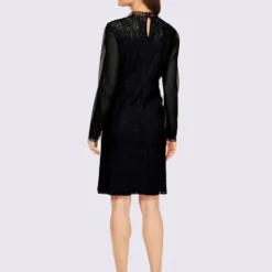 Robe En Dentelle Manches De Qualité Plissée -Feminisca Soldes Magasin 124.00ZUK66646 B38.001