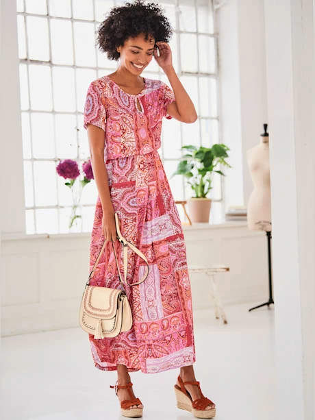 Robe Imprimée Coupe Extra-longue Tendance 1 Robe Imprimée Coupe Extra-longue Tendance