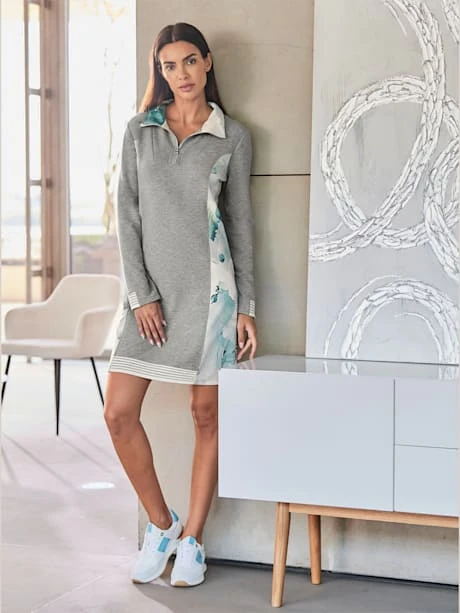 Robe En Matière Sweat Col Camionneur 1 Robe En Matière Sweat Col Camionneur