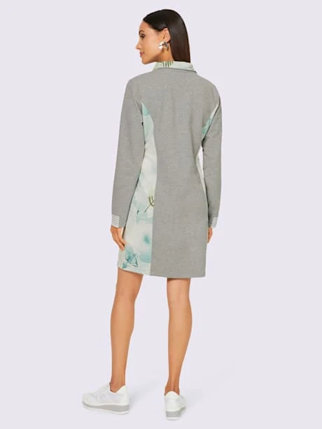 Robe En Matière Sweat Col Camionneur 3 Robe En Matière Sweat Col Camionneur – Image 3