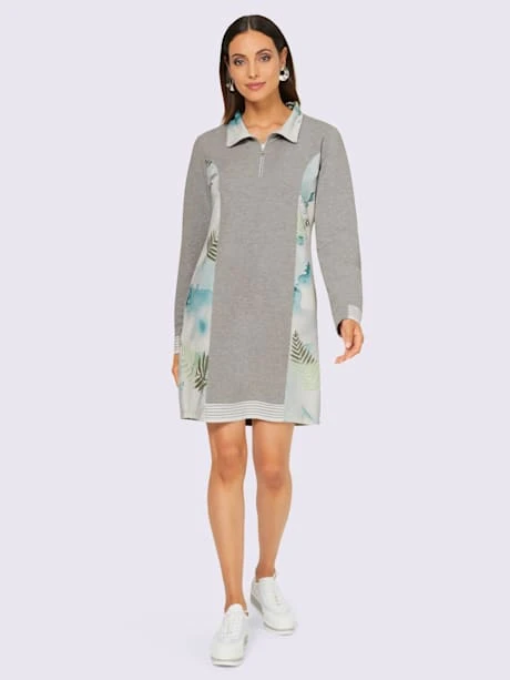 Robe En Matière Sweat Col Camionneur 2 Robe En Matière Sweat Col Camionneur – Image 2