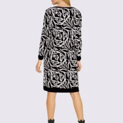 Robe En Tricot à Encolure Ronde 6 Robe En Tricot à Encolure Ronde -Feminisca Soldes Magasin 126.00ZUK66546 B35.001