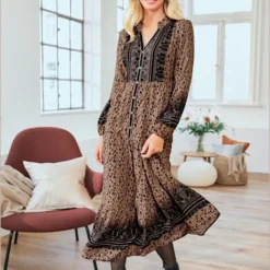 Robe Imprimée Joli Motif Léopard