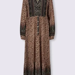 Robe Imprimée Joli Motif Léopard -Feminisca Soldes Magasin 127.00ZUK66646 B37.001
