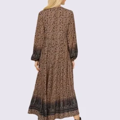 Robe Imprimée Joli Motif Léopard -Feminisca Soldes Magasin 127.00ZUK66646 B38.001