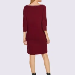 Robe En Tricot Large Encolure Ronde -Feminisca Soldes Magasin 129.00ZUK66546 B09.001