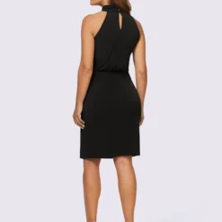 Robe En Jersey Col Montant Tendance -Feminisca Soldes Magasin 132.00ZUK66545 B56.002