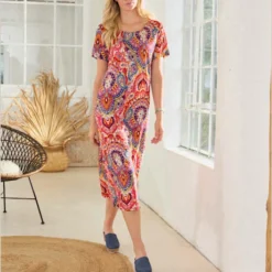 Robe En Jersey Motif Imprimé Original