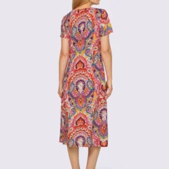 Robe En Jersey Motif Imprimé Original -Feminisca Soldes Magasin 139.00ZUK66647 B22.001