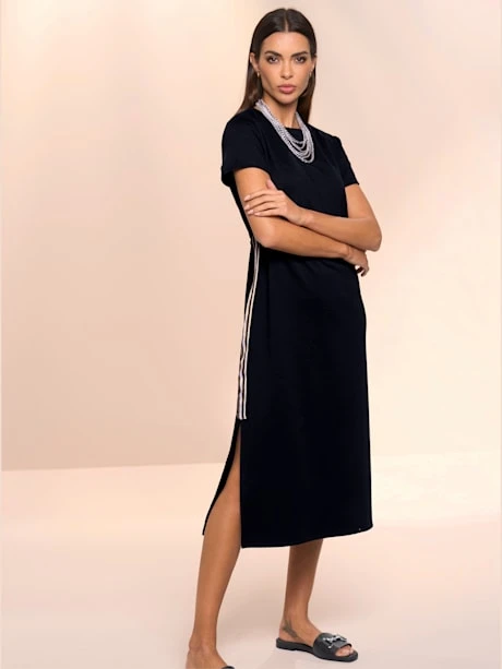 Robe En Jersey à Encolure Ronde 1 Robe En Jersey à Encolure Ronde