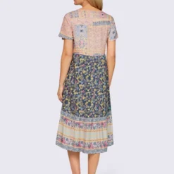 Robe Imprimée Imprimé Patchwork 6 Robe Imprimée Imprimé Patchwork -Feminisca Soldes Magasin 144.00ZUK66647 B32.001