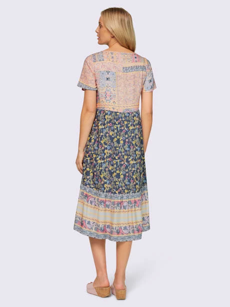 Robe Imprimée Imprimé Patchwork 3 Robe Imprimée Imprimé Patchwork – Image 3