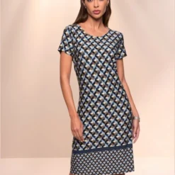 Robe En Jersey à Encolure Ronde