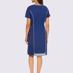 Robe Légère Col Rond Contrasté 7 Robe Légère Col Rond Contrasté -Feminisca Soldes Magasin 147.00ZUK66547 B03.001