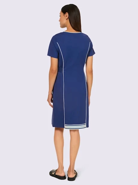 Robe Légère Col Rond Contrasté 3 Robe Légère Col Rond Contrasté – Image 3