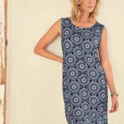 Robe Légère Motif Rétro Tendance