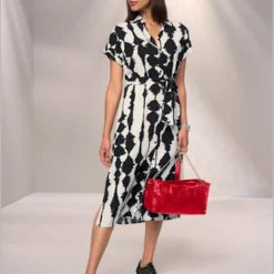 Robe Imprimée Motif Abstrait