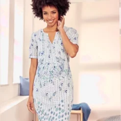 Robe Imprimée Encolure Fantaisie