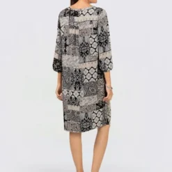 Robe Tunique Motif Patchwork 6 Robe Tunique Motif Patchwork -Feminisca Soldes Magasin 155.00FJ156347 B02.001