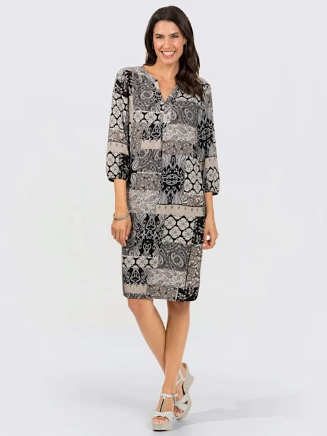 Robe Tunique Motif Patchwork 2 Robe Tunique Motif Patchwork – Image 2