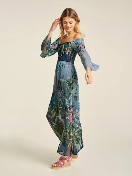 Robe Imprimée Coupe Extra-longue Tendance 2 Robe Imprimée Coupe Extra-longue Tendance – Image 2